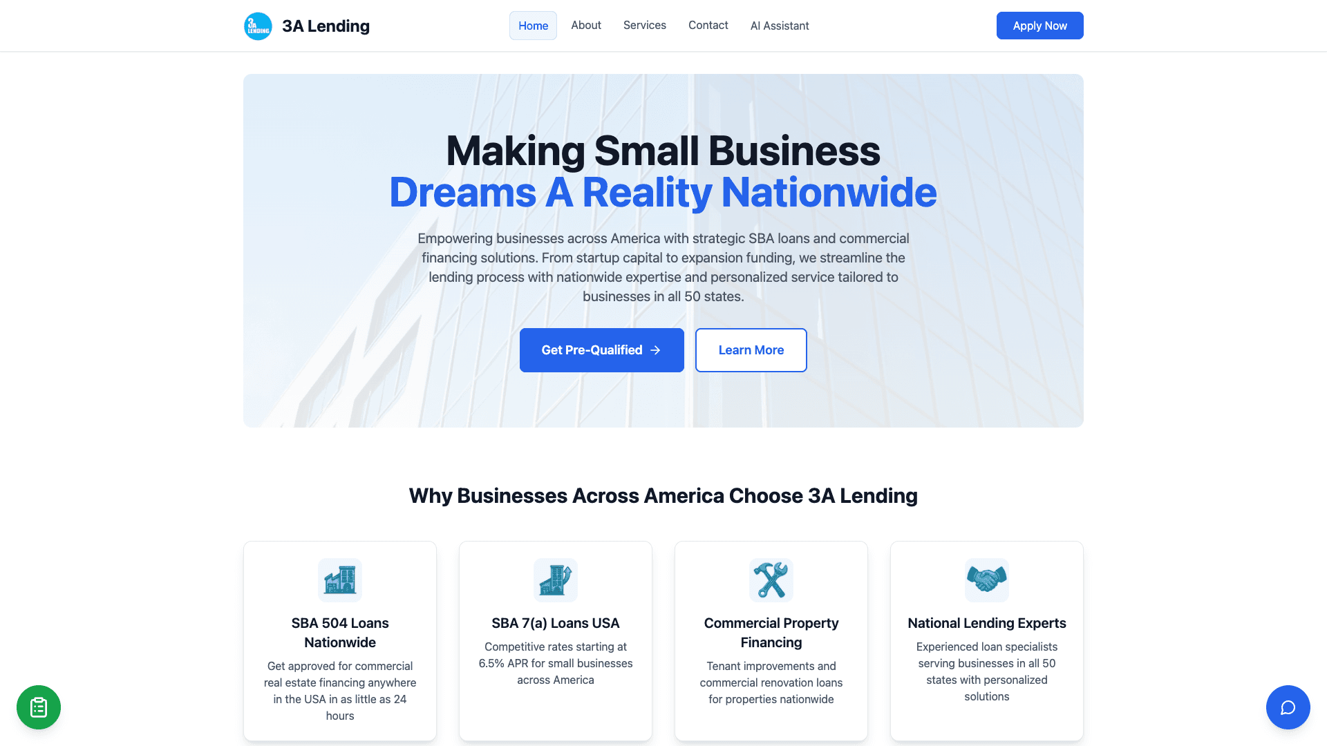 3A Lending Screenshot